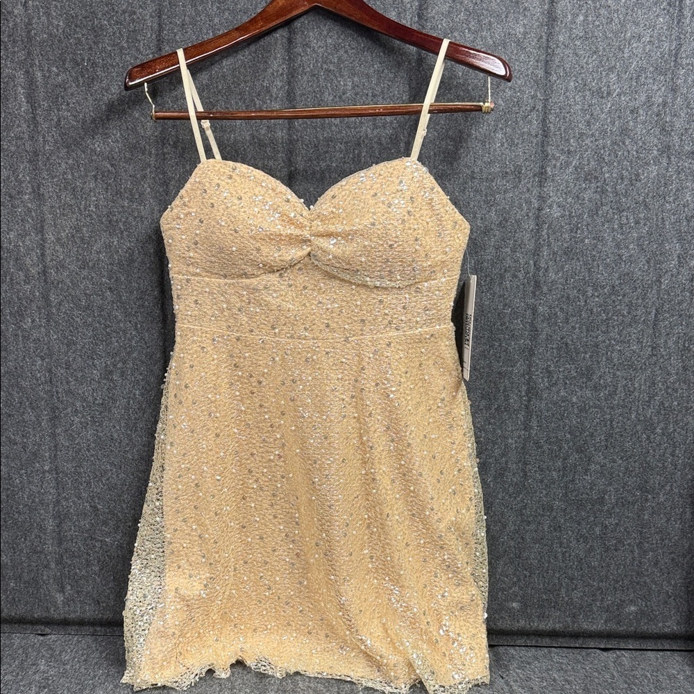 Emerald Sundae Sparkling Gold Dress